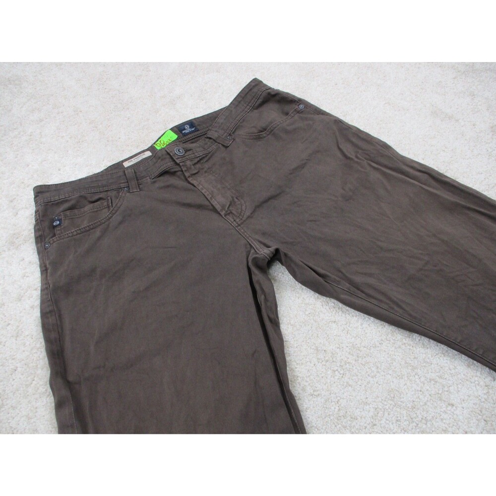 AG Adriano Goldschmied Jeans Mens 38x34 Brown Protege Straight Leg Pants USA * - Picture 4 of 13